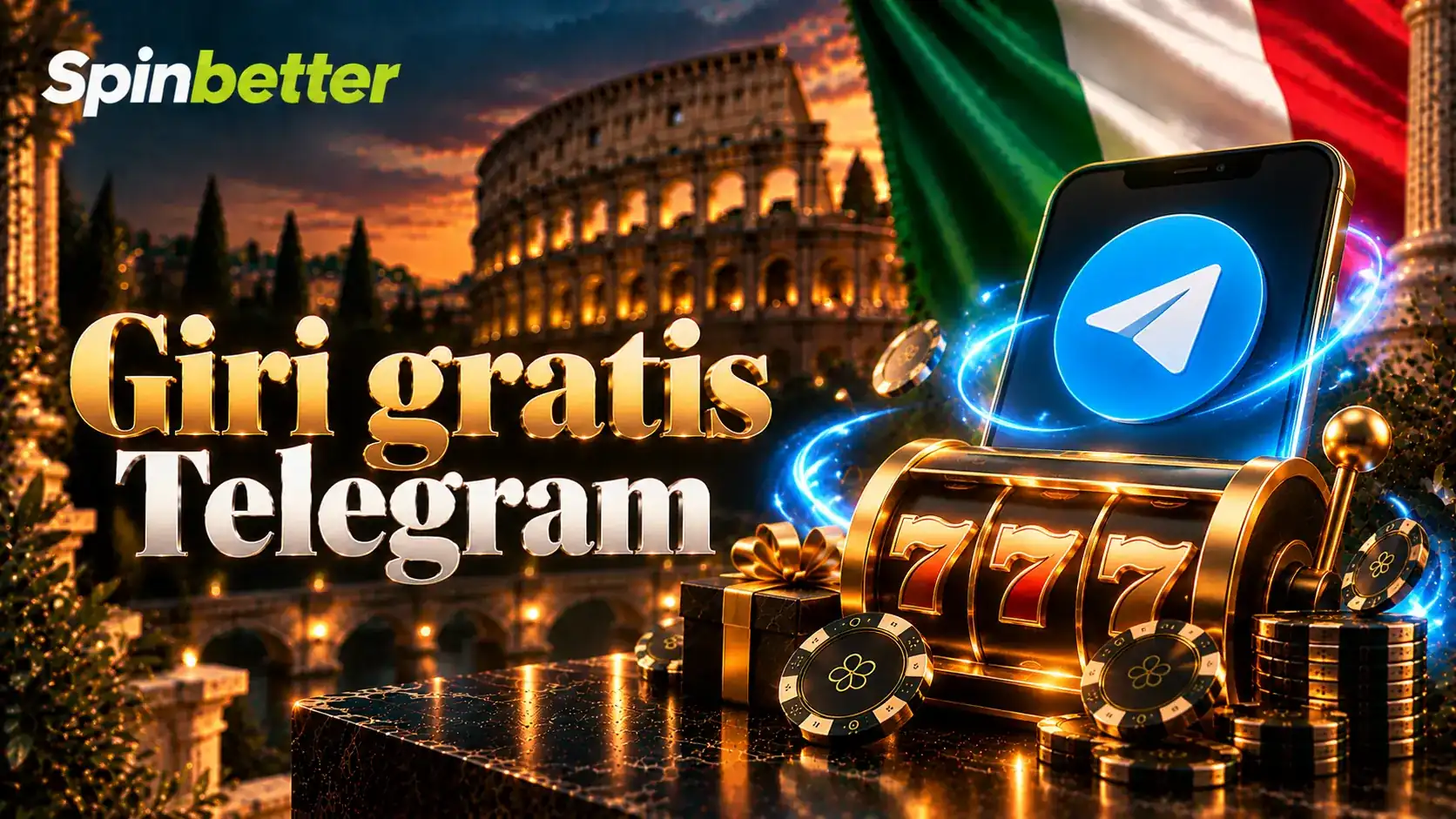 I giri gratis riservati a chi segue il canale Telegram ufficiale